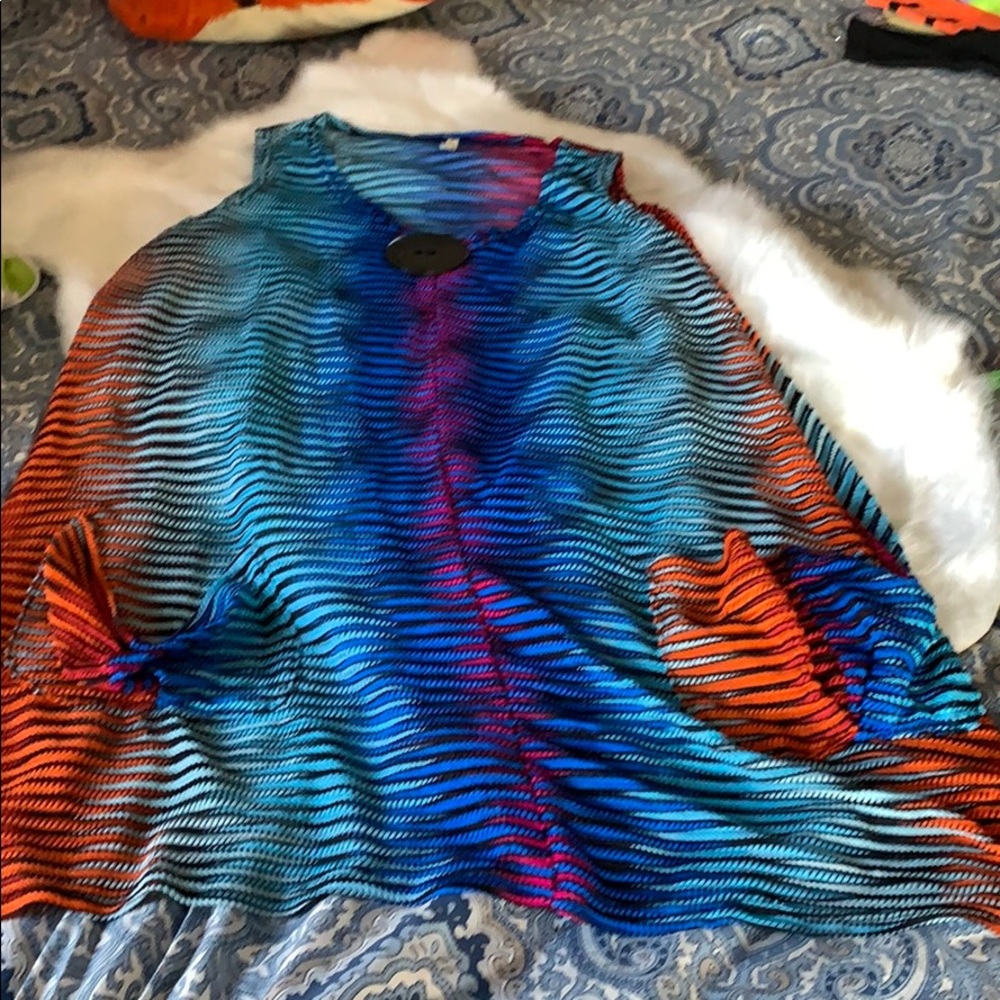 Multicolor Pool Coverup